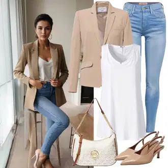Elegantní outfity Matriční úřad s Béžová/Khaki Platform Sandal/Sandál s podpatkem/Lodička na Platformě/Bota s Platformou/Sandál Na Širokém Podpatku/Sandál Na Podpatku/Bota Na Podpatku/Peeptoe Kazar "Baüro Outfit"Look: Bar, 18. narozeniny, 30. narozeniny, 40. narozeniny, Koncert, Zvláštní příležitosti, Matriční úřad, Malle, Festival, Narozeniny