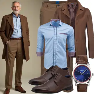 Elegant Outfit mit Dunkelbraun/Khaki/Braun/Bordeaux/Dunkelrot Skinny Hose/Slim Hose/Jeggings/Anzughose/Chino Hose Brax "Buro Outfit"Look: Moderne, Edel, Indoor, Smart Casual, Nahtlos, Coole, Elegant, Old Money, Outdoor