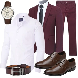 Outfit mit Rosa/Fliederfarben siliteelon "Buro Outfit"