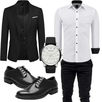 Outfit mit Uhr Emporio Armani "Business Outfit"