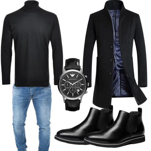 Blau Winter Parka Vogstyle kombinieren