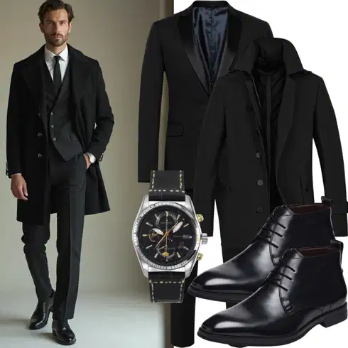 Schwarz SchnürStiefelette/SpringerStiefel/Flache Stiefelette/Klassischer Stiefel/Lammfell Stiefel/Leder Stiefelette/Schnürschuh Tommy Hilfiger kombinieren
