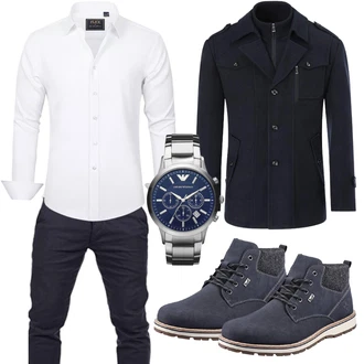 Stiefel Outfits mit Weiß J.VER "Business Outfit"