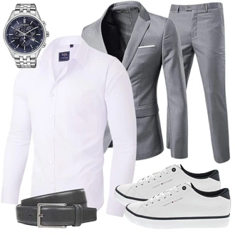 Outfit mit Rosa/Fliederfarben siliteelon "Business Outfit"