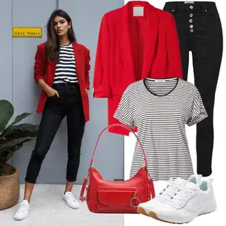 Outfity pro volný čas s Oranžová/Červená Kožená bunda pro muže/Kožená Pánská Bund/Boyfriend Sako/Oversize Sako, Červená Pásková taška/Klasická Taška Přes Rameno/Taška pro diabetiky/Vějířová brašna/Malá Taška/Brašna/Sportovní Taška Přes Rameno/Taška do pasu Kipling "Casual Look"