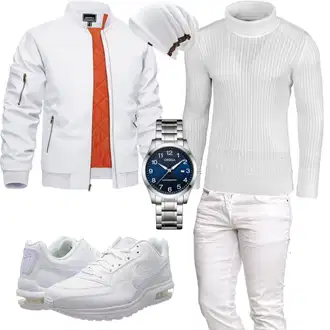 Outfit mit Grau Hose/Hut/Winter Parka VECRY "Cool Outfit"