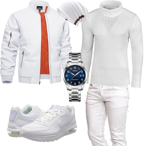 Grau Hose/Hut/Winter Parka VECRY kombinieren