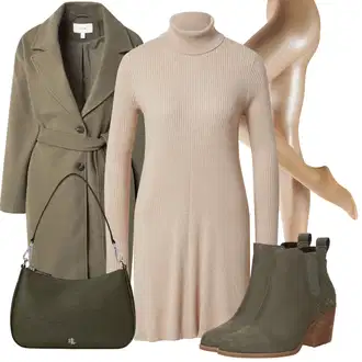 Outfit sa Tamnozelena Chelsea Gležnjača/Kaubojska čizma/ljetna gležnjača/Gumena Gležnjača/Western Gležnjača/Podstavljena Gležnjača/Kožna Jakna/Kožna gležnjača/Čizma s klinastom petom TOMS "Jesenski izgled"