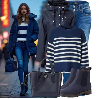 Outfity pro dešťové počasí "Outfity na zimu"
