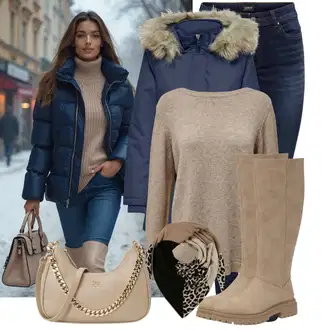 Kombinacije od trapera sa Tommy Hilfiger "Zimski outfiti"