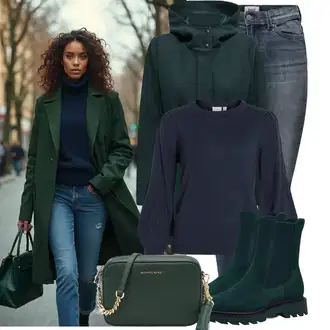 Kombinacije od trapera Zima sa TamnoPlava/Plava Nekategorizirano Vila "Zimski outfiti"