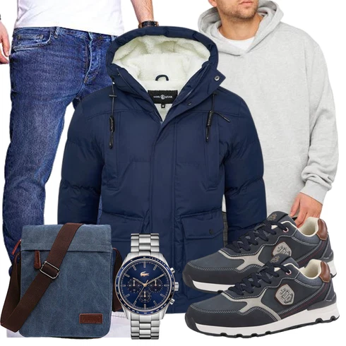 Teddyfell Dunkelblau/Blau 2in1 Jacke/Parka-übergangsJacke/SommerdaunenJacke/KapuzenJacke/Winter Parka/DaunenJacke/Puffer Jacke/WinterJacke Soulstar kombinieren