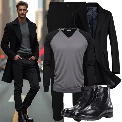 Schwarz Winter Sneaker/vegane schuhe/Schnürschuh/SchnürStiefelette/SpringerStiefel/Klassischer Stiefel Rieker kombinieren