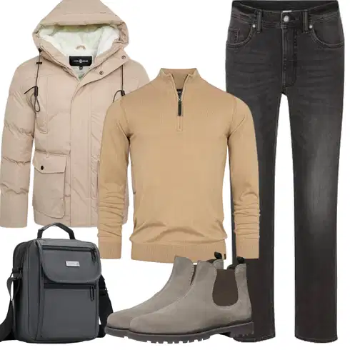 Teddyfell Beige/Khaki KapuzenJacke/Nachhaltige Jacke/SommerdaunenJacke/Puffer Jacke/Parka-übergangsJacke/Winter Parka/WinterJacke/DaunenJacke Soulstar kombinieren
