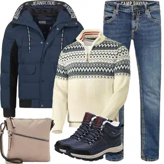 Outfit mit Beige/Grau/Braun/Lila Handytasche/Schultertasche/Umhängetasche Tamaris "Herbst Outfits"