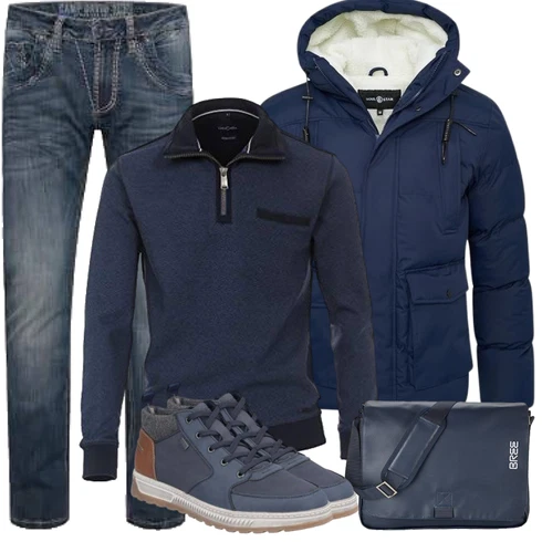 Teddyfell Dunkelblau/Blau 2in1 Jacke/Parka-übergangsJacke/SommerdaunenJacke/KapuzenJacke/Winter Parka/DaunenJacke/Puffer Jacke/WinterJacke Soulstar kombinieren