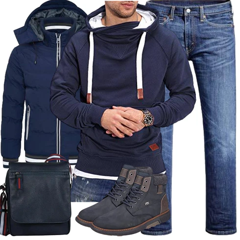 Kurze Jeansjacke Behype kombinieren