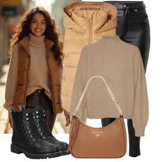 Elegantan Outfit sa Crna/Tamnozelena/Zeleno/Bijela Traperice Kožna Jakna/Bikerske Traperice/High Waist Traperice/Traperice s Prorezom/Termo Traperice Dr. Denim "Cool jesenski outfit"Look: Rap, Elegantan, Prekrasan, Mokri izgled, Old Money, Techno, Jazz, cool