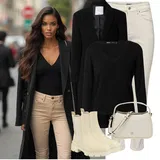 Venkovní High Waist Džíny Outfity image