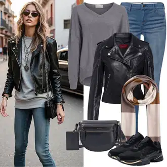 Style Outfits "Jesenska obleka za vsakdanje nošenje"