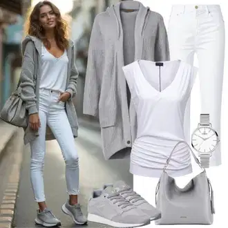 S Pertlanjem Outfit sa Krem/Bijela Ženske Traperice 7/8 Dužine/Skraćene Traperice/Dad Traperice/Girlfriend Traperice/Traperice Opuštenog Kroja/Mom Jean/Formalna Košulja/Sužene Traperice Pull&Bear "Jesenska odjeća za svakodnevno nošenje"