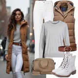 Zimske Outfiti Baggy Kavbojke za dame image