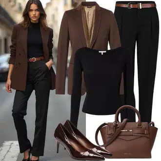 Outfity do práce s zimní obuví "Kancelářský outfit"