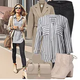 Outfity s vlněnými kabáty image