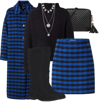 Outfit s Šedá/Stříbrný Jemný Řetízek/Collier/Statement náhrdelník/Bohatě zdobený náhrdelník Pilgrim "Podzimní Look"