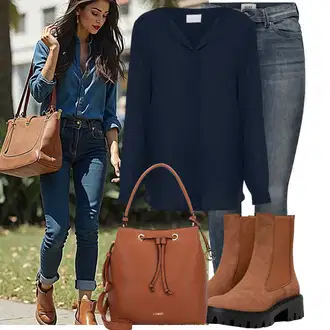 Stil, Western Outfit sa Tamnoplava Bluza s gumbom/Bluza koja se ne pegla/Slip-on Bluza/Poslovna Bluza/Bluza Dugih Rukava/Kožna jakna za muškarce/Bluza s Podignutim Ovratnikom/Bodija Bluze/Svilena bluza/Jednobojna Bluza Vila "Lagana odjeća"Look: Stil, klasický, Lagano, Radna odjeća, Unisex, Ured