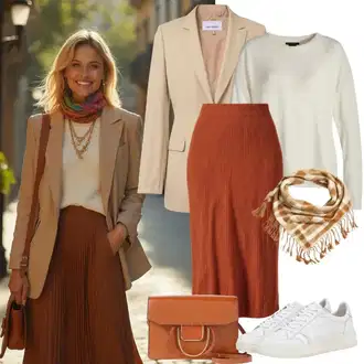 Ležerno Outfit sa Smeđa/Bež/Kaki Odijelo Kožna Jakna/Dugi Sako/Elegantni Sako/Pleteni Sako/Sako Jakna/Kratki Sako/Kožna Jakna za Muškarce/Pamučni Sakoi/Casual Sako/Boyfriend Sako/Kožna jakna za muškarce ARMANI "Nježan izgled za rak"Look: Goa, GoGo, Ležerno, Pametno ležerno, Ured, Poslovni, Old Money, Šik, klasický