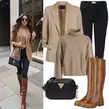 Vlněná Saka na Jízdu na Koni   Outfity image