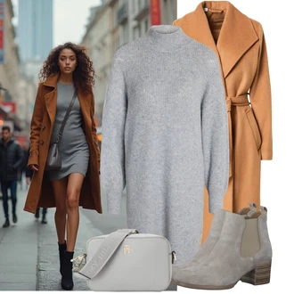 Outfit s Hnědá/Béžová Kozačka Chelsea Boty/Kotníková Bota s Podšívkou/Letní kotníková Kozačka Tamaris "Vzhled casual"