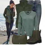 Modré a Žluté High Waist Džíny Outfity image