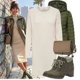 Outfity s pouzdrovými šaty s dlouhým rukávem image