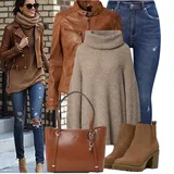 Venkovní kožené bundy outfity image