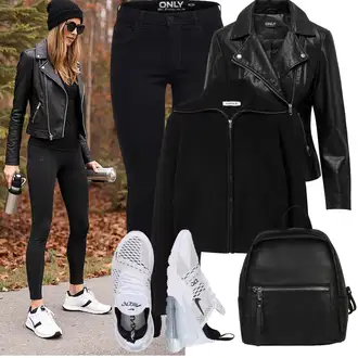 Outfit s Černá Pánská taška/Mini batoh/Mini batoh Tom Tailor "Vánoční outfit"