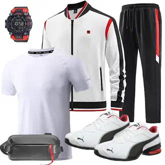 Sport Outfits mit Grau Schuh Puma "Sport Outfit"