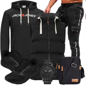 Outfit mit Blau Jumpsuit & Overall Overall Blend "Sportlich Outfit"