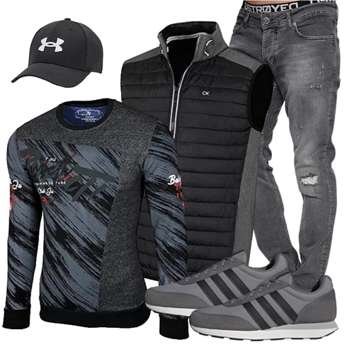 Schwarz/Dunkelgrau/Grau Reiseweste/Indoorweste/Langlaufweste/Steppweste/Outdoorweste/Reitweste/Kunstfaserweste/Funktionsweste/Wendeweste/Isolationsweste Calvin Klein kombinieren