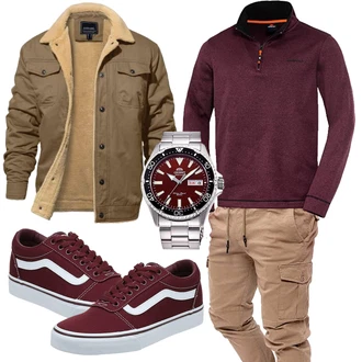 Outfit mit Rot Vans "Street Style Outfit"