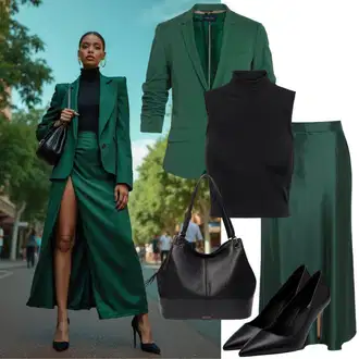 Outfity pro práci s Zelená/Světle zelená/Neonové barvy Krátká Sukně/Unisex Sukně/70tá Léta MiniSukně/Tenisová Sukně/90tá Léta Sukně weekday "Stylový vzhled pro podzim"