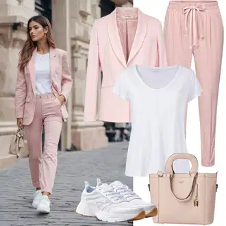 Outfity pro léto Vintage s Růžová/Oranžová Obchodní Taška/Taška Na Notebook/Taška na Macbook/Taška Na Notebook/Kancelářská Taška/Brašna Kipling "Stylový vzhled pro Váhy"Look: Krásný, Old Money, Preppy, Vintage