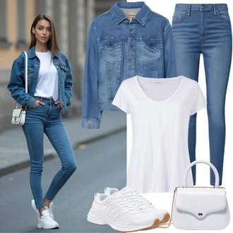 Měkké Outfit s Modrá/Tmavě modrá/Světle modrá Vintage Bund/Džínové Bund/Krátké Džínové Bundičky nasty gal petite "Stylový vzhled pro Váhy"