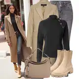 Gumové Kotníkové Boty z Kůže Outfity image