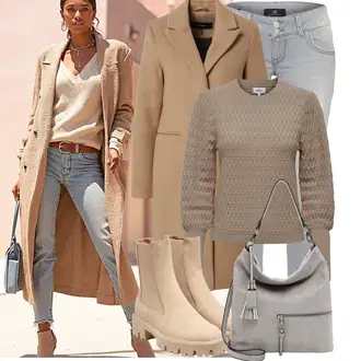ľahký Outfit sa Bež/Kaki/Smeđa Čizmica Chelsea Gležnjača/Kožna Jakna/ljetna gležnjača Only "Lagana odjeća"