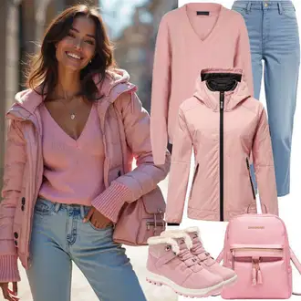 Outfit s Červená/Růžová Mini batoh/Mini batoh/Sportovní doplněk/Sportovní taška/Taška do tělocvičny Under Armour "Zimní outfit"