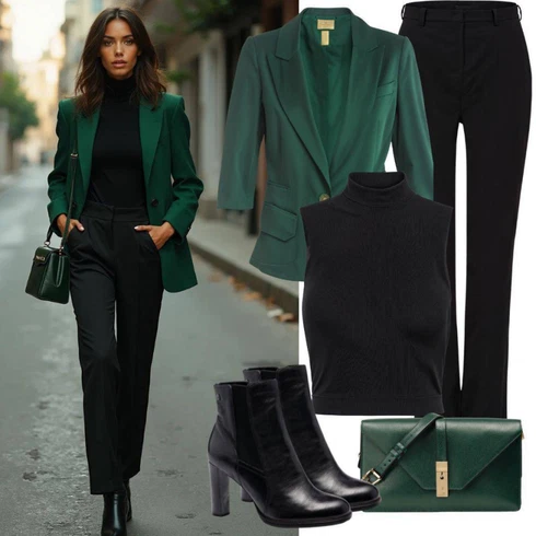 Kombinace Elegantní Černá Business Kalhoty/Bengaline Kalhoty/Navlékací Kalhoty/Tregíny/Skinny Kalhoty/Chinos/Strečová Kalhoty/Jeggings/Úzká Kalhoty FransaLook: Sportovní, Elegantní, Kancelář, Venkovní