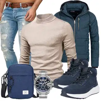 Winter Outfits Warme mit Tommy Hilfiger "Casual Outfit"