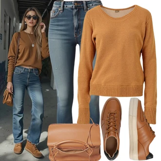 Outfit s Pantofle boto "Cool Podzimní Outfit"